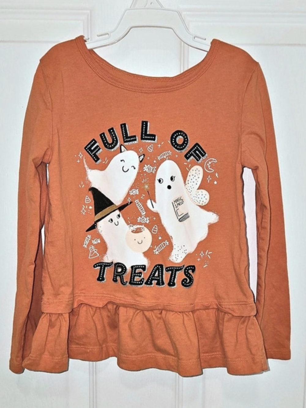 Carter's Halloween Ghost Long Sleeve Top Girls 5T